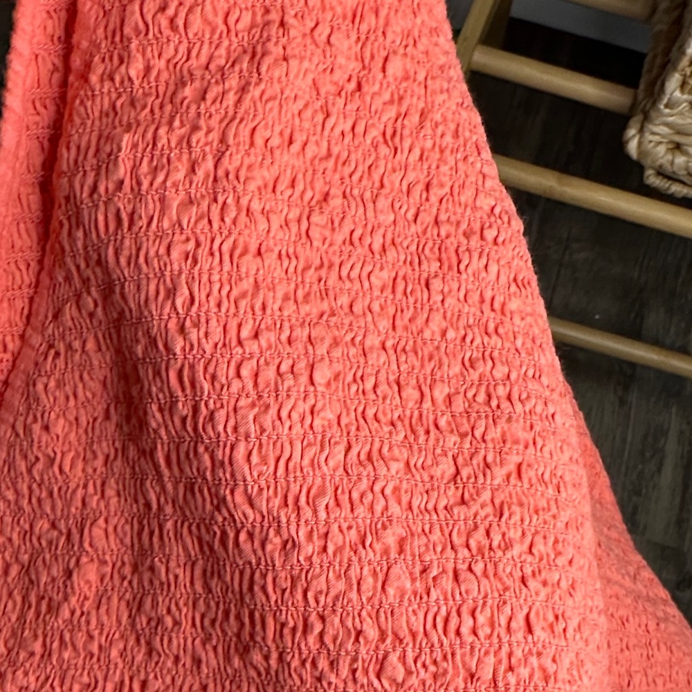Zara Coral Dress size large - Picture 10 of 12